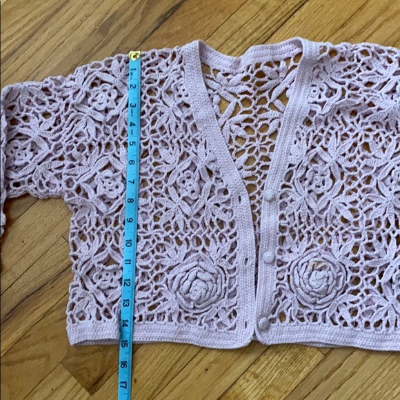 MY Crochet cropped sweater sz M hand knit - Picture 5 of 8